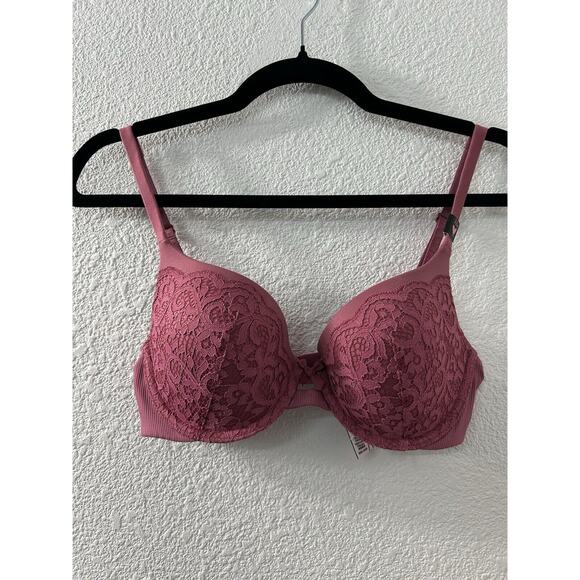 Victoria's Secret Other - Victoria's Secret Pink 32D Body By‎ Victoria Perfect Shape Push Up Bra NWT Rose